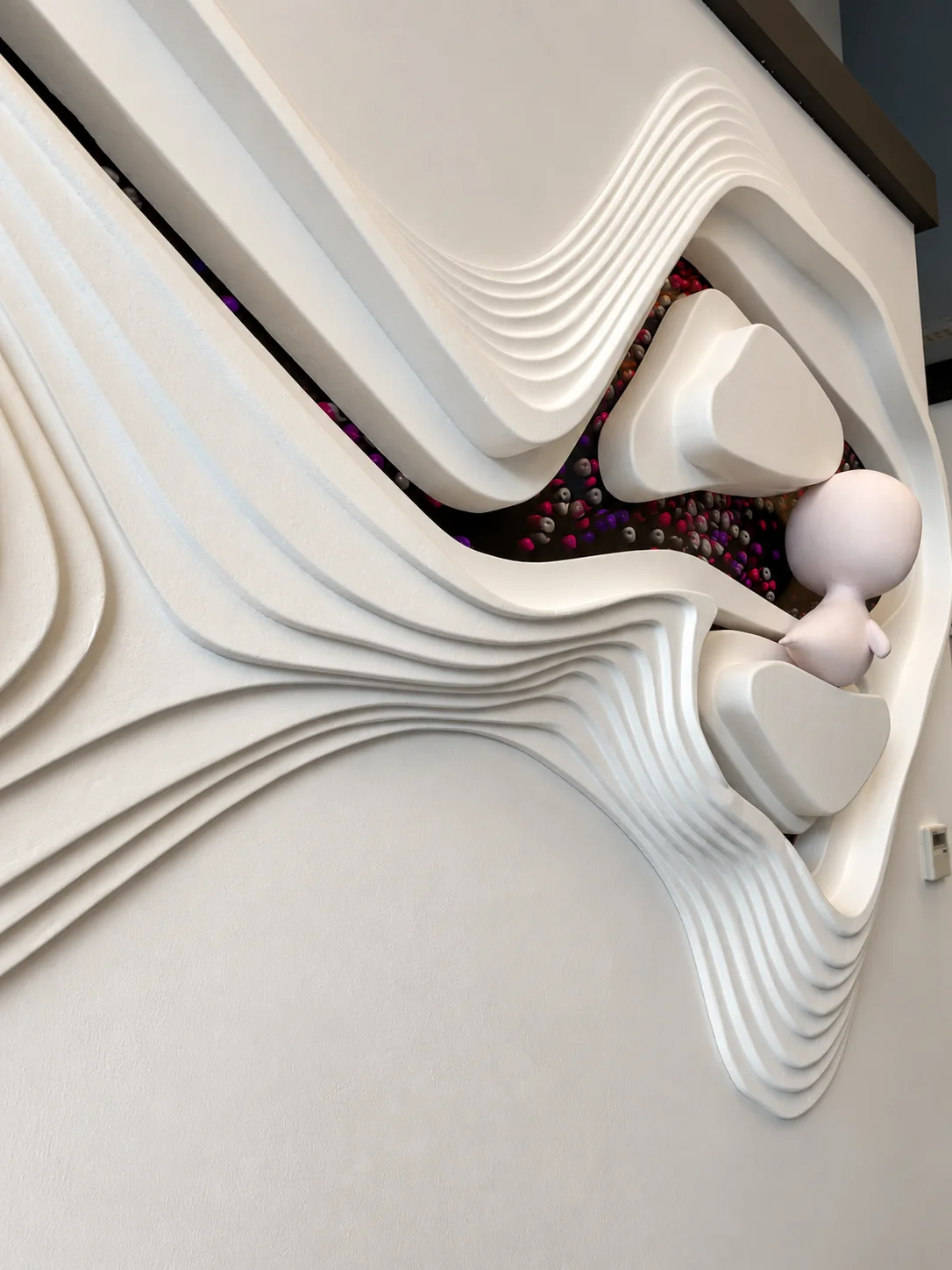 Nest — Nest — topographic relief and bird
